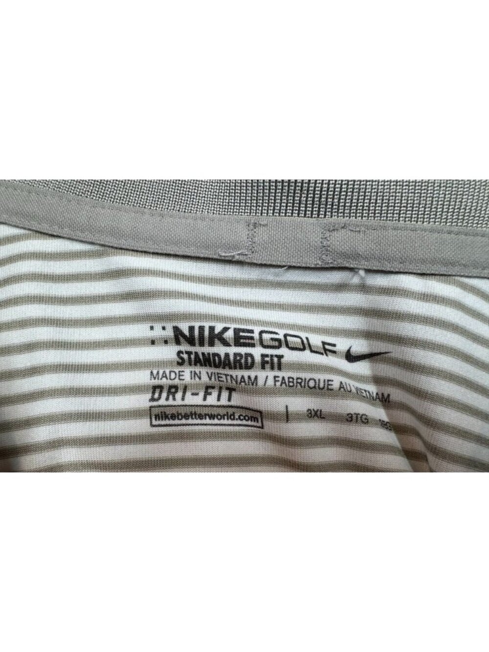 Nike Golf Men's Polo Shirt Lot of 2 Dri-Fit Victory Stripe Short Sleeve Size 3XL - Picture 14 of 16